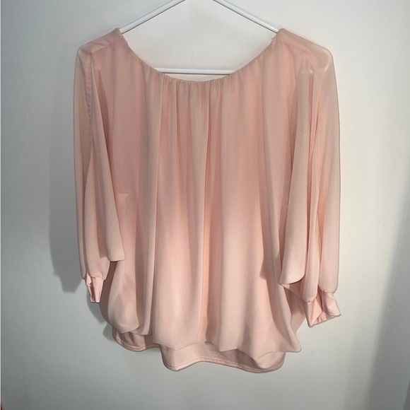 Relativity blush pink flowy blouse size L - Picture 8 of 8